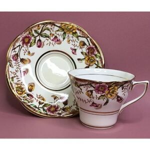 VINTAGE ROSINA DEMITASSE TEA COFFEE SET CUP & SAUCER SET ENGLAND FINE BONE CHINA
